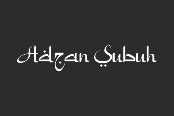 Adzan Subuh: A Display Font That Speaks With Grace and Clarity