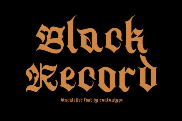 Blackrecord: A Display Font That Commands Attention