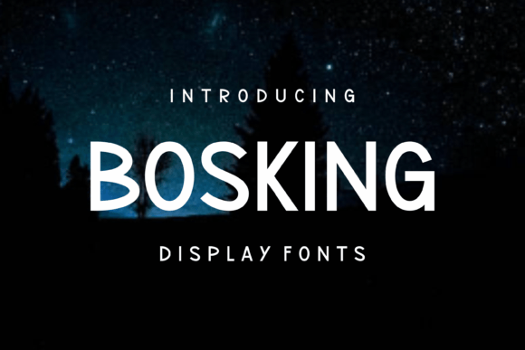 Bosking: A Display Font That Elevates Digital Branding