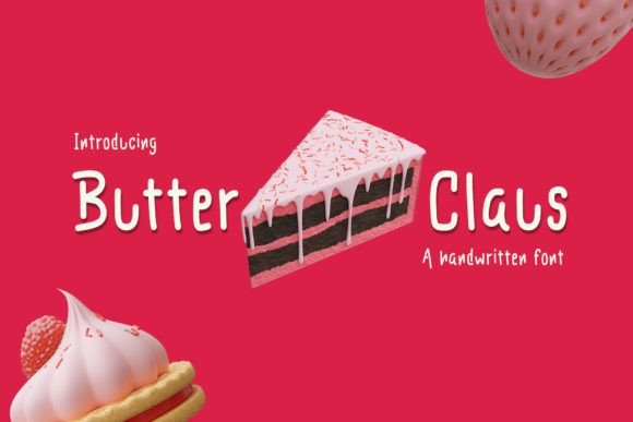Butter Claus: A Handwritten Display Font That Feels Like a Warm Hug