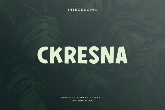 Ckresna: A Refined Display Font for Modern Branding