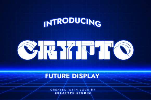 Crypto Font: A Futuristic Display Typeface for Brand Consistency