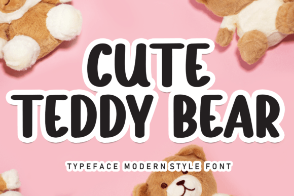 Cute Teddy Bear Font: A Playful Display Typeface for Warm Brand Identities