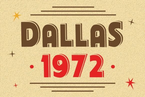 Dallas 1972: A Vintage Display Font That Elevates Real Small Business Branding