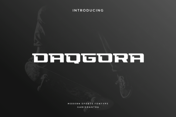 Daqgora: A Bold, Sculptural Display Font