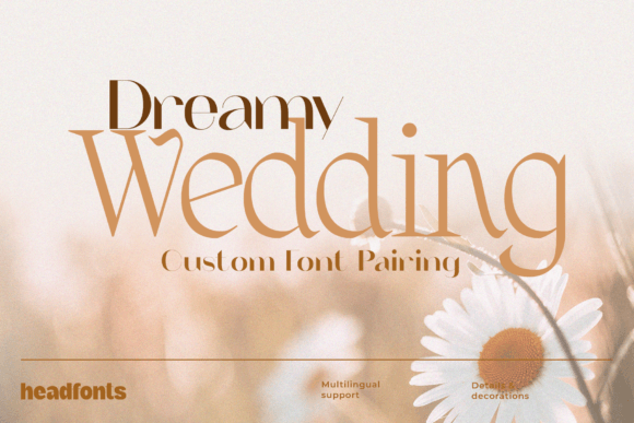 Dreamy Wedding Duo: A Display Font That Elevates Romantic Campaigns