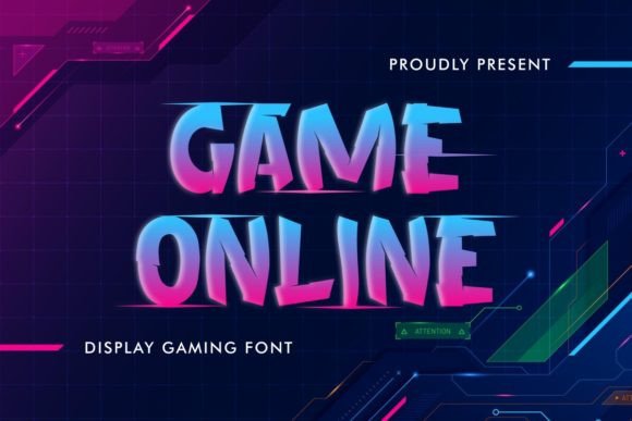 Game Online: A Playful Display Font for Bold Brand Moments