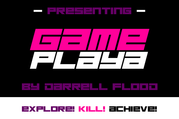 Game Playa: A Futuristic Display Font for Bold Digital Branding