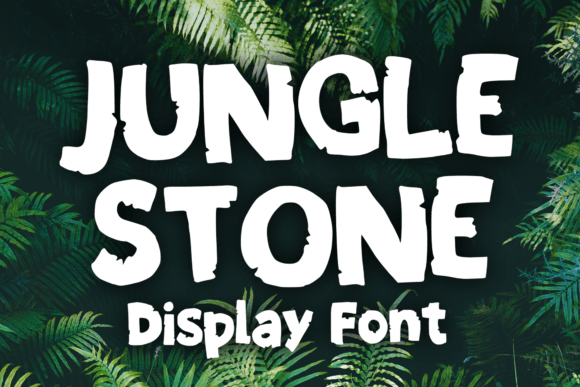 Jungle Stone: A Playful Display Font for Handmade Creators