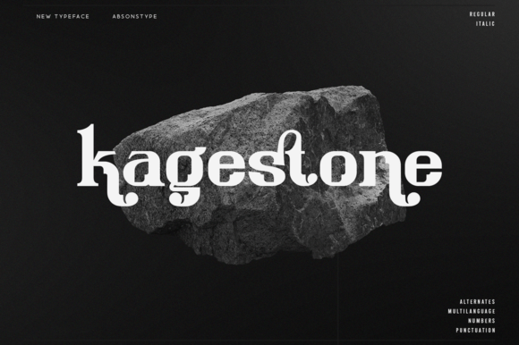 Kagestone: A Display Font That Elevates Editorial Moments