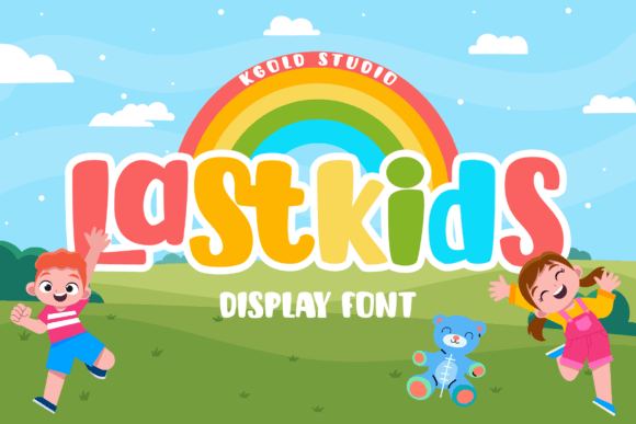 Lastkids: A Playful Display Font That Pops on Digital Screens