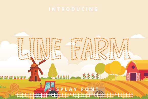Line Farm: A Joyful Display Font for Handmade Creators