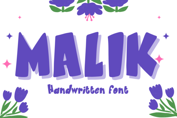 Malik: A Playful Display Font for Handmade Labels & Cards