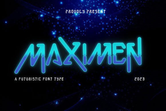 Maximen: A Futuristic Display Font for Digital Design