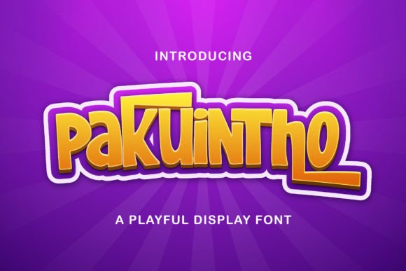 Pakuintho: A Playful Display Font That Feels Like Sunshine on Paper