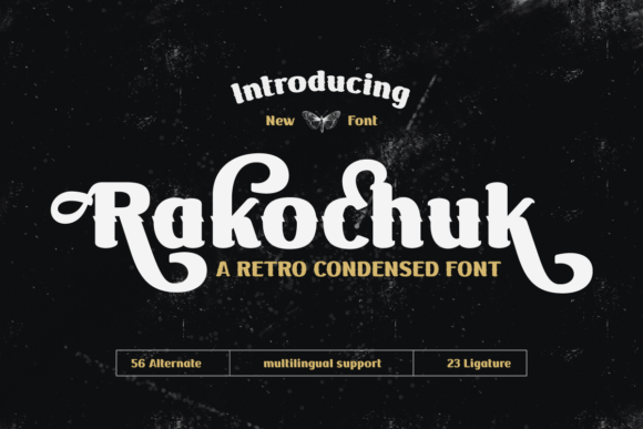 Rakochuk: A Vintage Display Font That Elevates Digital Branding