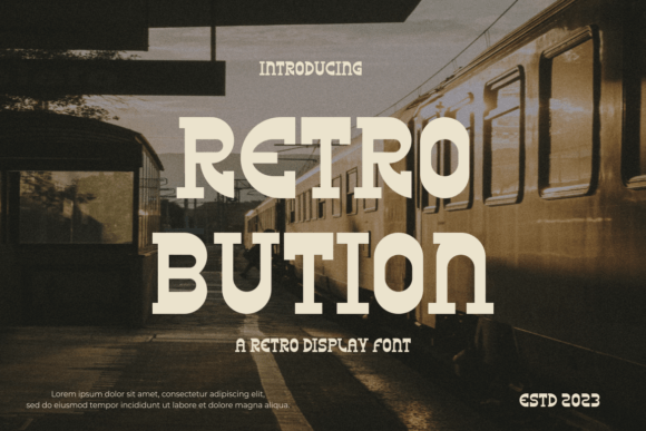 Retrobution: A Vintage Display Font That Anchors Real Brand Identity