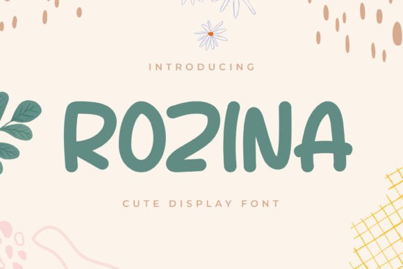 Rozina: A Playful Display Font for Authentic Digital Brands