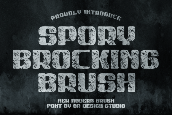 Spory Brocking Brush: A Bold Display Font for Digital Branding