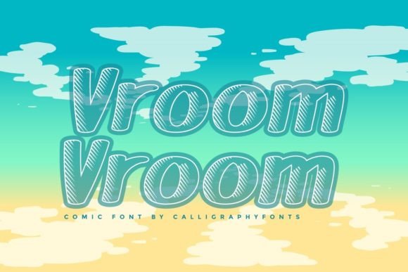 Vroom Vroom Font: A Playful Display Typeface for Memorable Branding